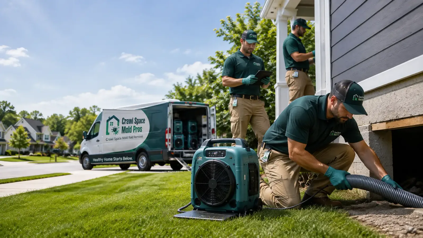 Crawl Space Mold Removal in Alleghany, CA